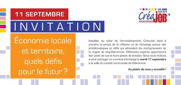 Conférence Créajob - Economie locale et territoire - Quels défis pour le futur 2